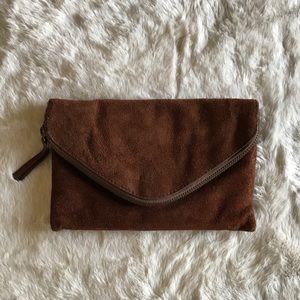 Brown J.Crew clutch